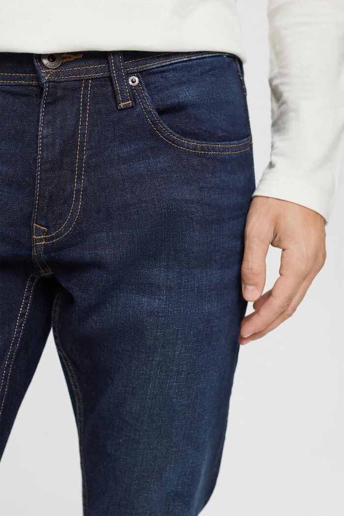 Strečové džíny s bio bavlnou, BLUE DARK WASHED, detail image number 2