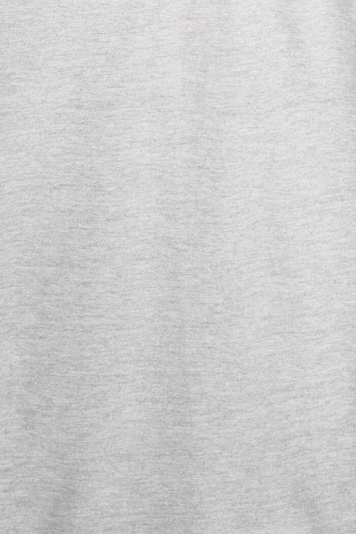 Melírované žerzejové tričko, LENZING™ ECOVERO™, MEDIUM GREY, detail image number 5