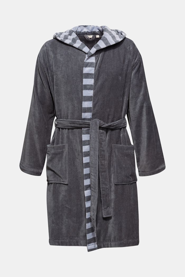 Pánský koupací plášť, 100% bavlna, GREY STEEL, detail image number 0
