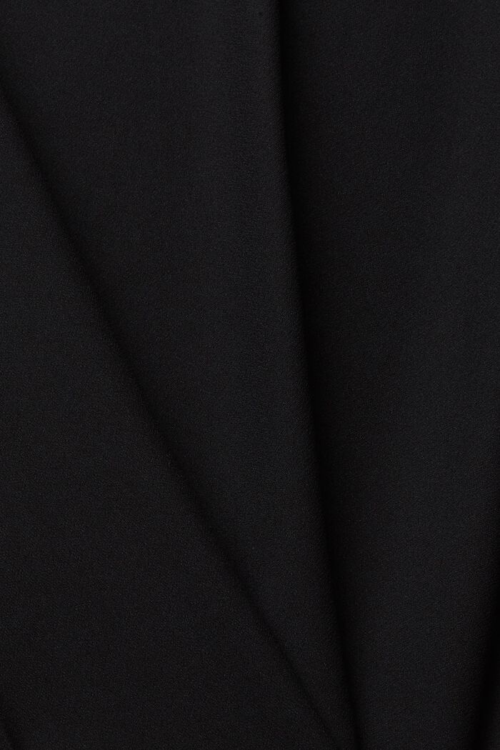Strečová halenka s nezačištěnými okraji, BLACK, detail image number 6