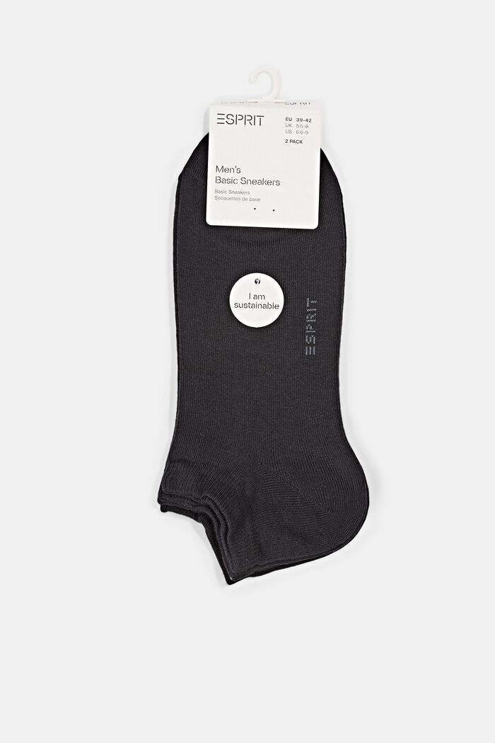 Nízké ponožky ze směsi s bio bavlnou, 10 párů v balení, BLACK, detail image number 3