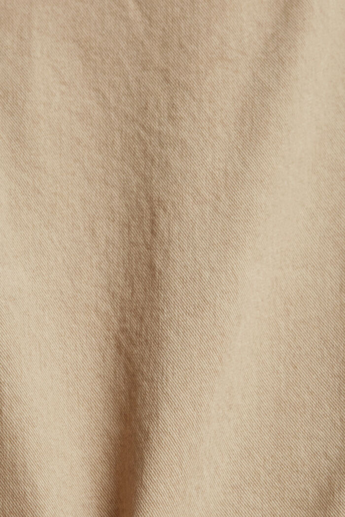 Denimová kalhotová sukně s efekty poničení, SAND, detail image number 4