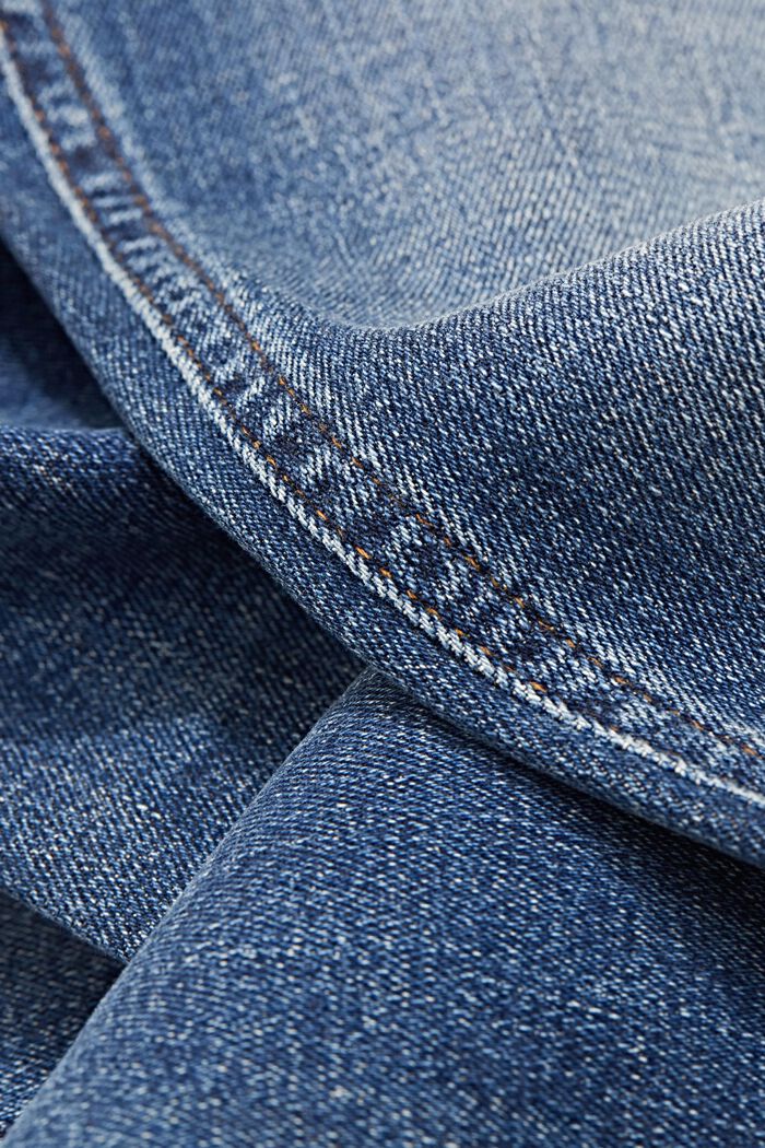 Strečové džíny z bio bavlny, BLUE MEDIUM WASHED, detail image number 7