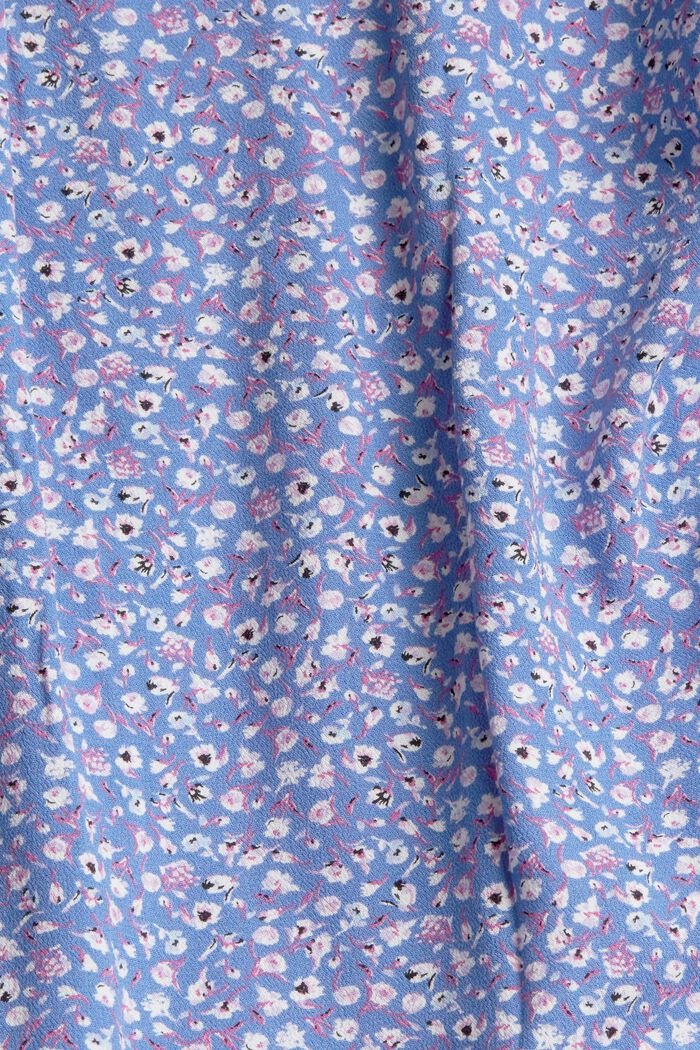 Květinově vzorovaná halenka, LENZING™ ECOVERO™, LIGHT BLUE LAVENDER, detail image number 4