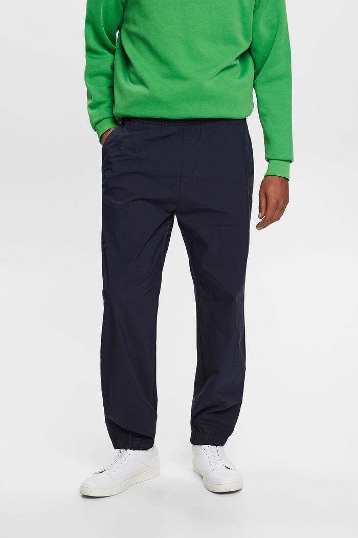 Kalhoty bez zapínání, směs s bavlnou, NAVY, detail image number 0