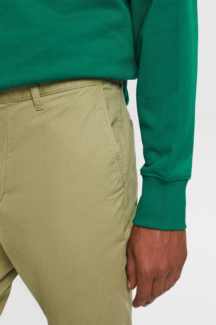 Kalhoty chino s úzkými nohavicemi, LIGHT KHAKI, detail image number 2
