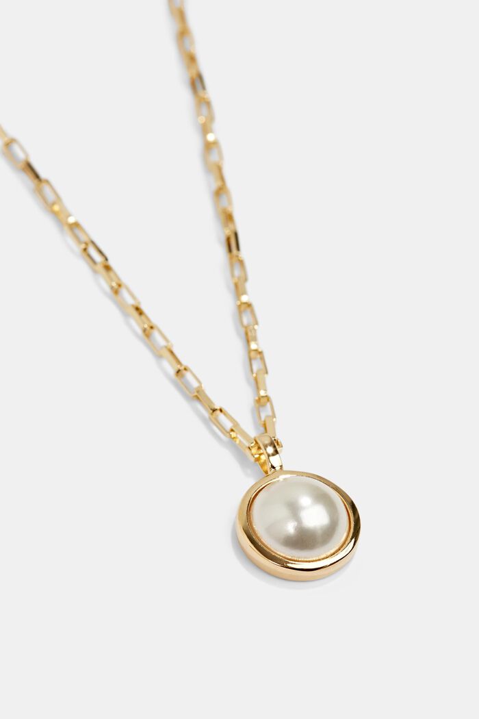Náhrdelník s přívěskem perel, sterlingové stříbro, GOLD, detail image number 1
