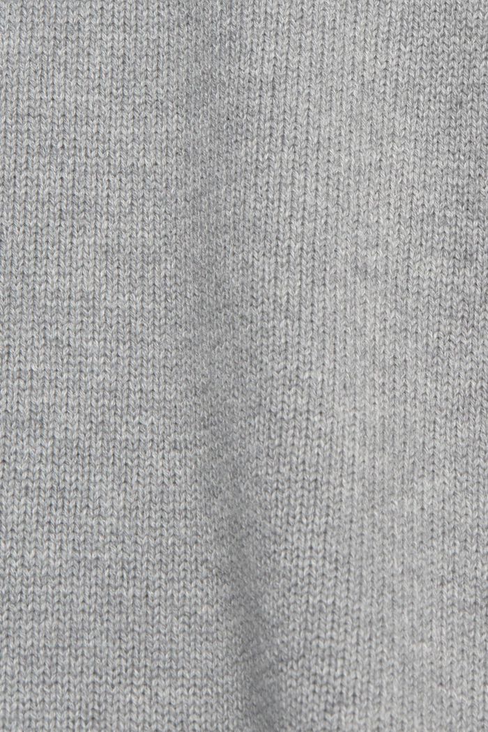 Pulovr z pleteniny z udržitelné bavlny, MEDIUM GREY, detail image number 1