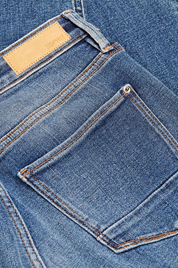 Strečové džíny z bio bavlny, BLUE MEDIUM WASHED, detail image number 6