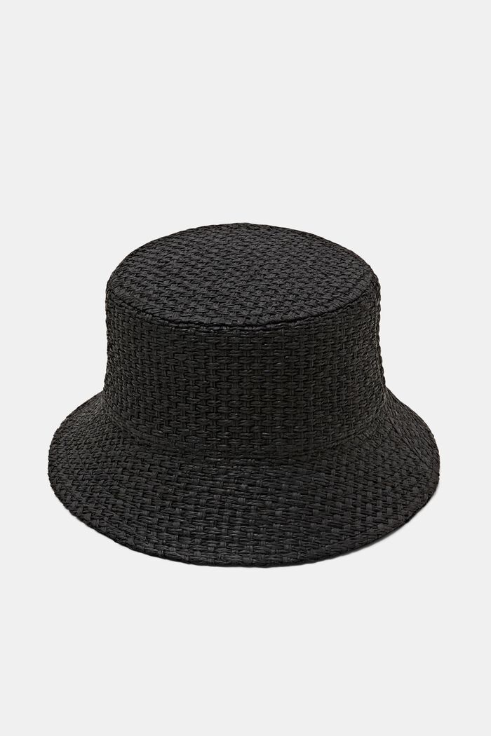 Klobouk bucket hat s košíkovou vazbou, BLACK, detail image number 0