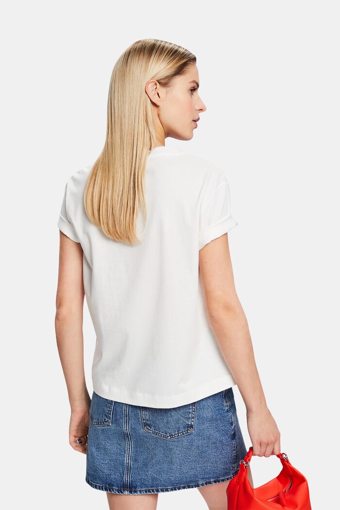 Bavlněné tričko s potiskem, OFF WHITE, detail image number 2