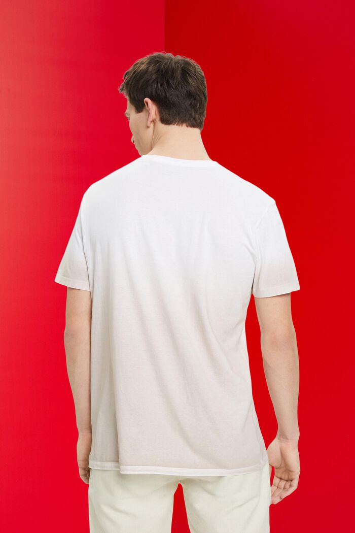Dvoubarevné tričko s přechodem barev, WHITE, detail image number 3