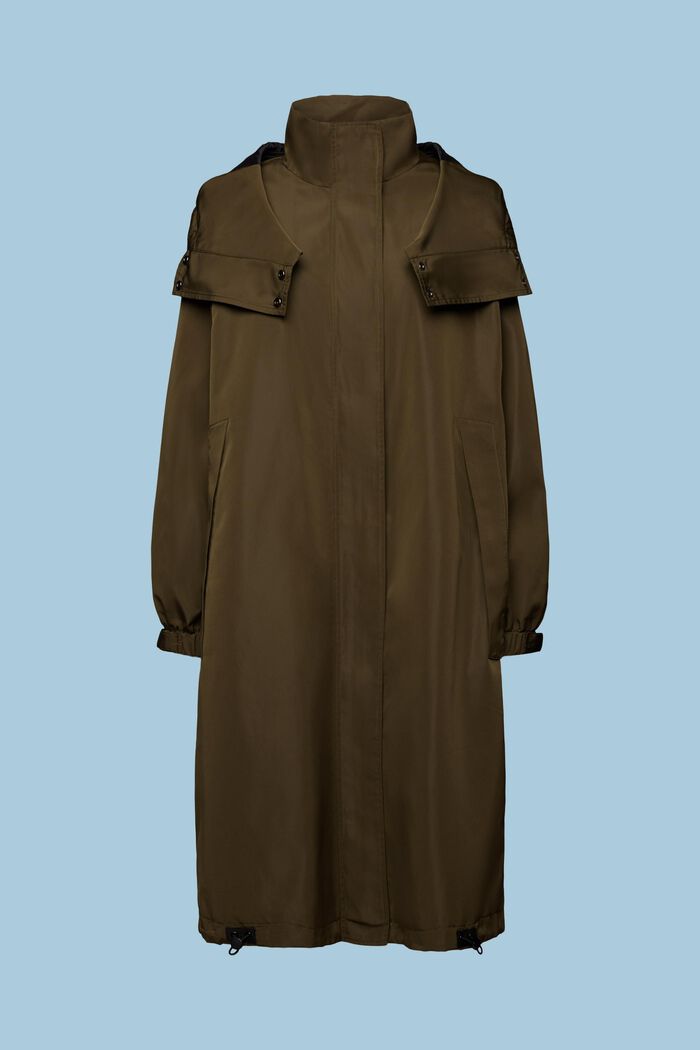 Kabát s odnímatelnou kapucí, KHAKI GREEN, detail image number 7