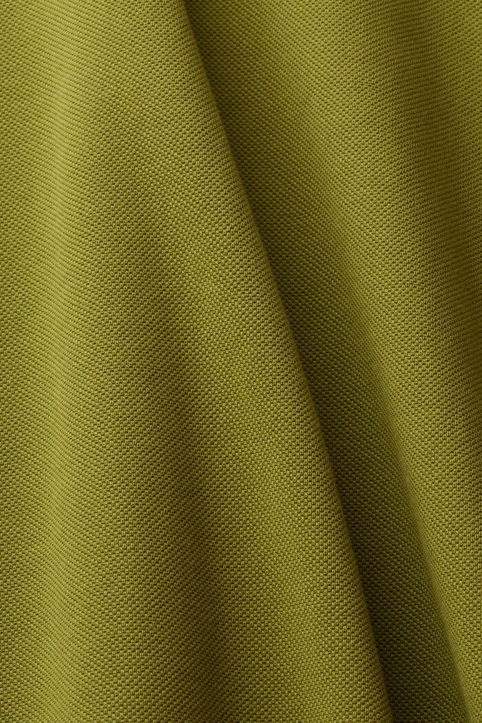 Polo tričko z bavlněného piké, LEAF GREEN, detail image number 5