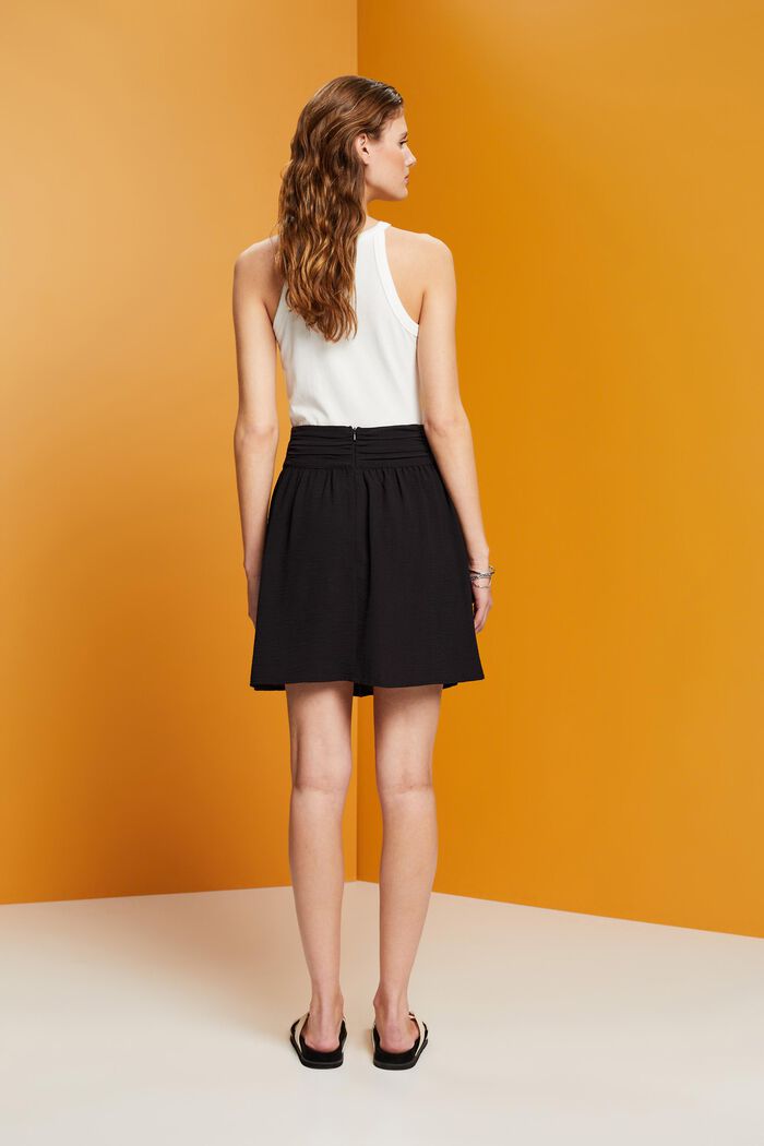 Krepová mini sukně, BLACK, detail image number 3