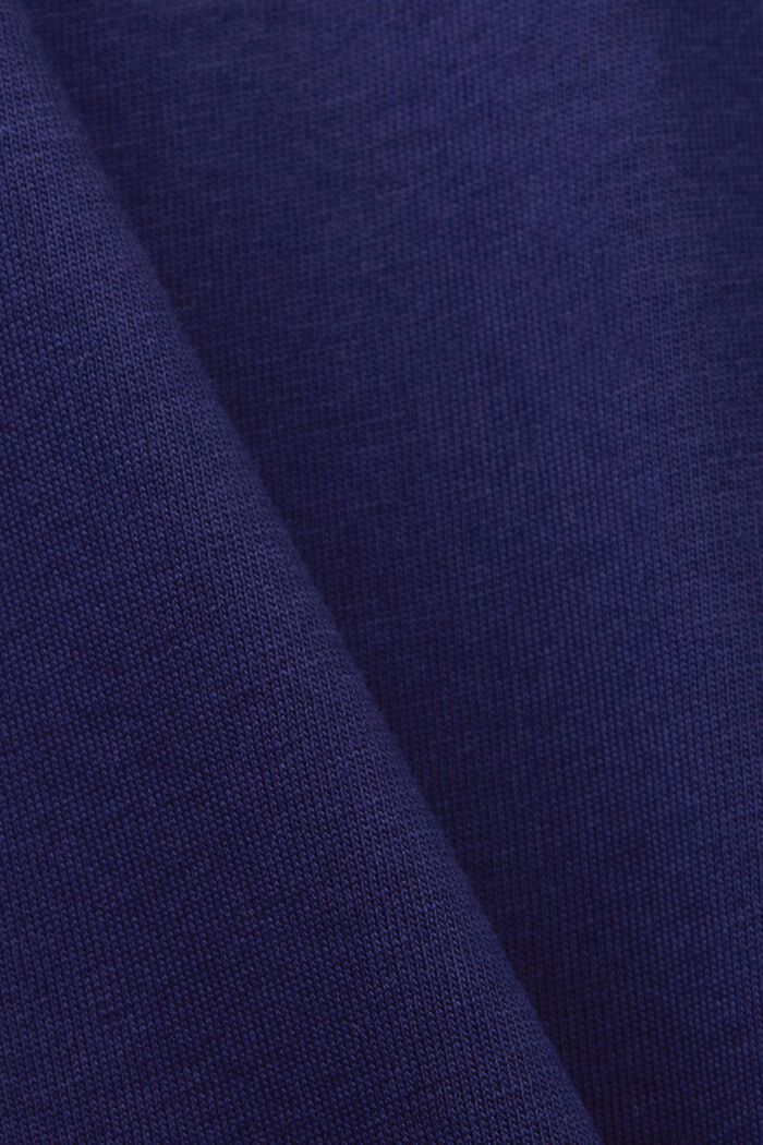 Žerzejové tričko s kontrastními švy, DARK BLUE, detail image number 5