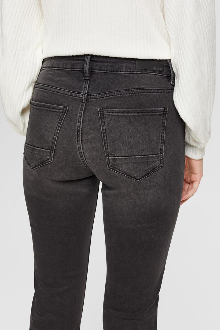 Slim džíny se střední výškou pasu, GREY DARK WASHED, detail image number 4