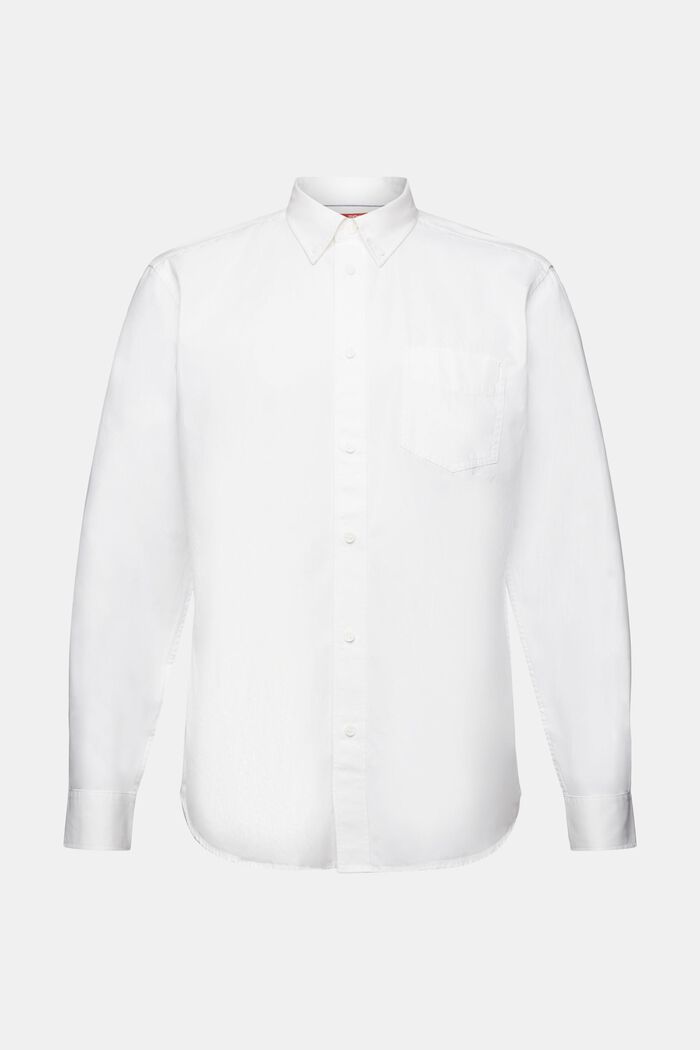 Propínací popelínová košile, 100 % bavlna, WHITE, detail image number 8