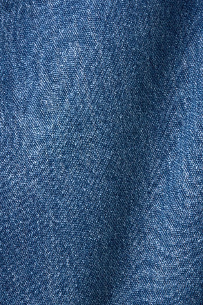 Džínová minisukně s asymetrickým lemem, BLUE DARK WASHED, detail image number 6