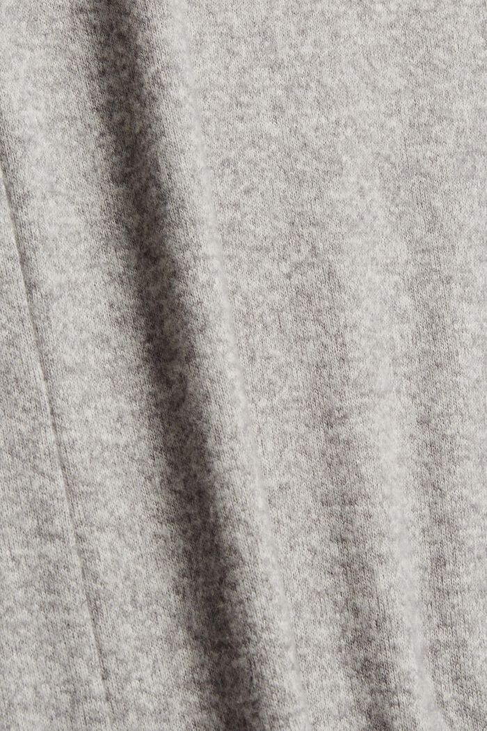 Midi šaty z kartáčovaného žerzeje, MEDIUM GREY, detail image number 4