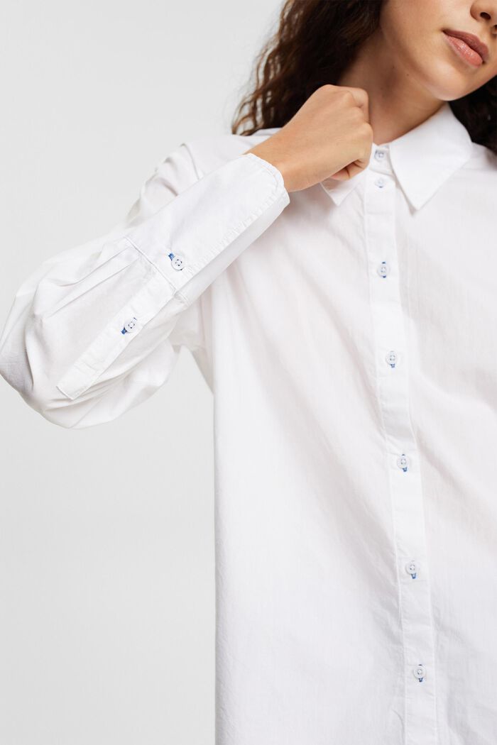 Tričko se vzhledem košilové halenky, WHITE, detail image number 2