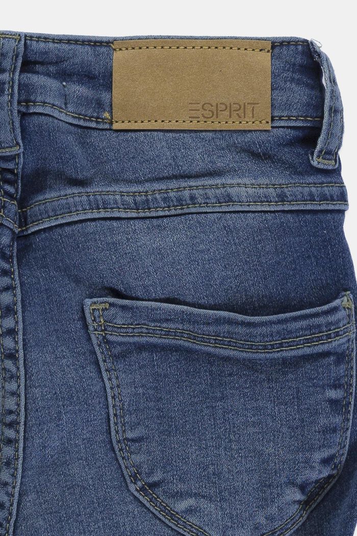 Strečové džíny s možností úpravy velikosti a s nastavitelným pasem, BLUE MEDIUM WASHED, detail image number 2