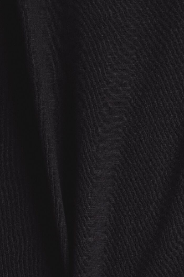 triko ze 100% bavlny, BLACK, detail image number 4