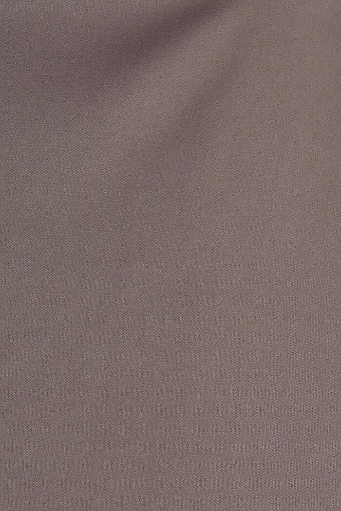 Košilová halenka se vzhledem saténu, LENZING™ ECOVERO™, GUNMETAL, detail image number 4