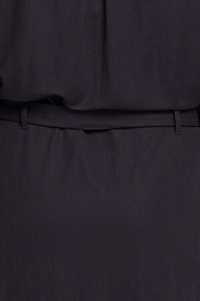 CURVY košilové šaty se zavazovacím páskem, BLACK, detail image number 2