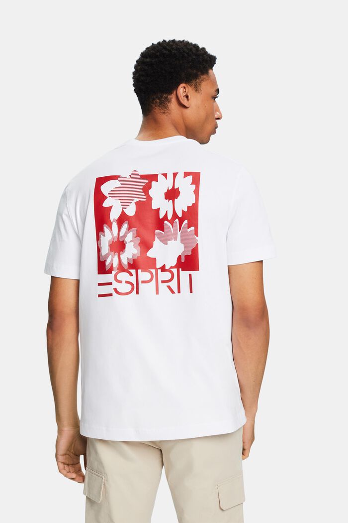 Bavlněné tričko s logem, WHITE, detail image number 2