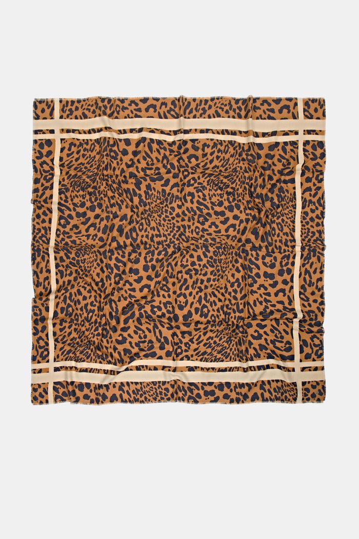Z recyklovaného materiálu: šátek s levhartím vzorem, BARK, detail image number 3