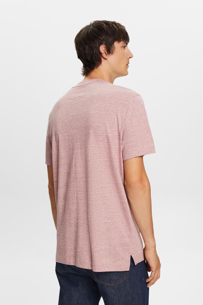 Tričko s kulatým výstřihem ke krku, 100% bavlna, OLD PINK, detail image number 3