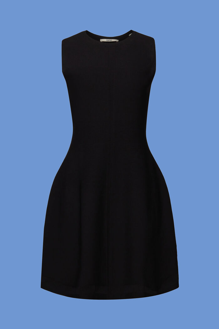 Pletené mini šaty, BLACK, detail image number 6