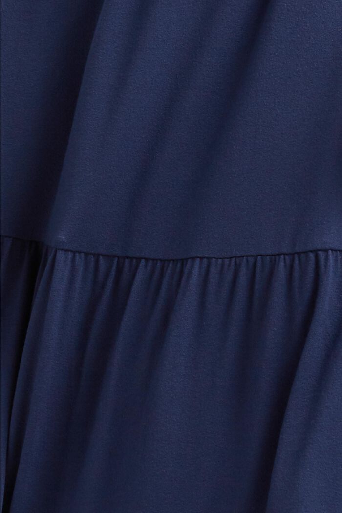 Žerzejová sukně z materiálu LENZING™ ECOVERO™, NAVY, detail image number 4