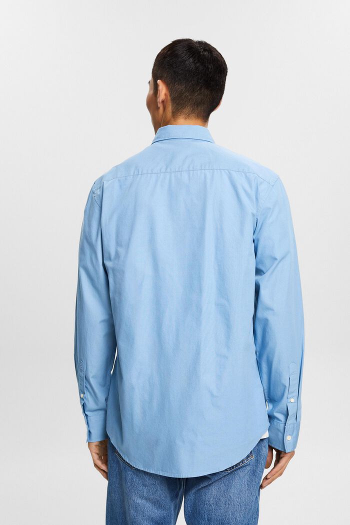 Propínací popelínová košile, 100 % bavlna, LIGHT BLUE, detail image number 3