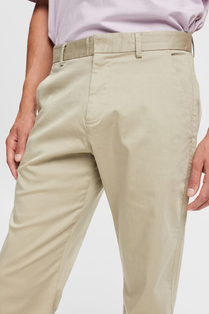 S materiálem TENCEL™: chino kalhoty, BEIGE, detail image number 3