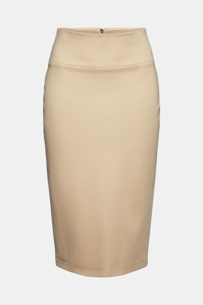 SOFT PUNTO mix + match strečová sukně, SAND, detail image number 0