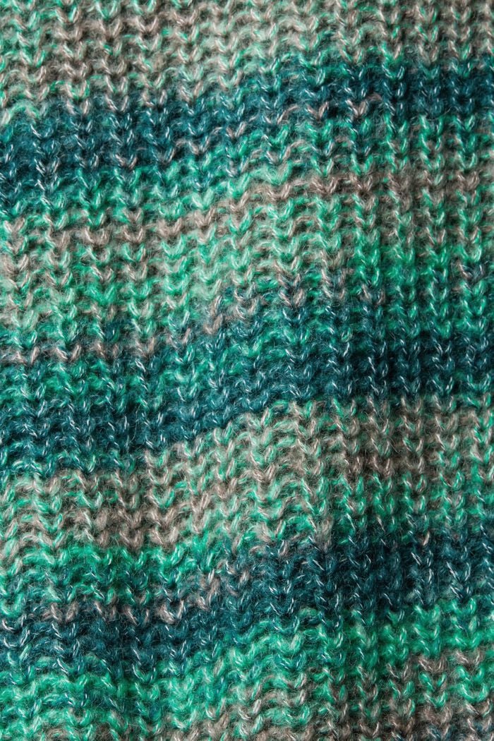 Robustní pletený svetr ze směsi vlny, TEAL GREEN, detail image number 4
