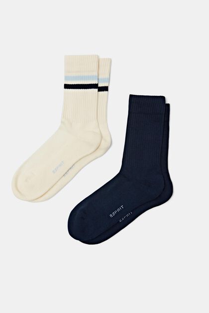 Balení 2 párů ponožek z žebrové pleteniny