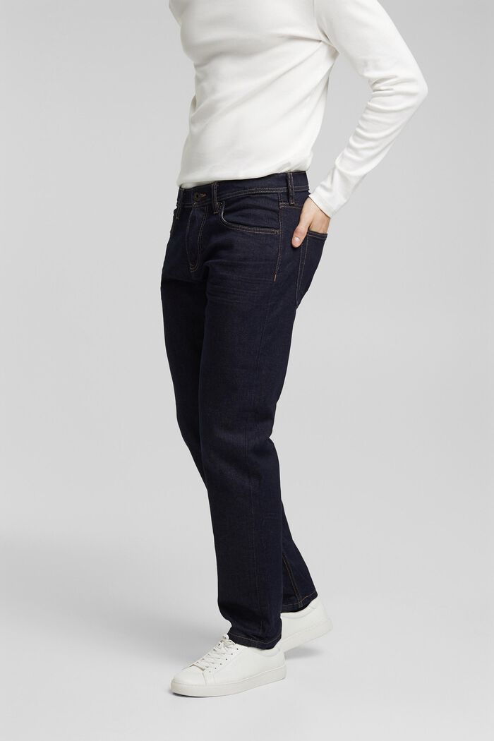Strečové džíny s bio bavlnou, BLUE RINSE, overview