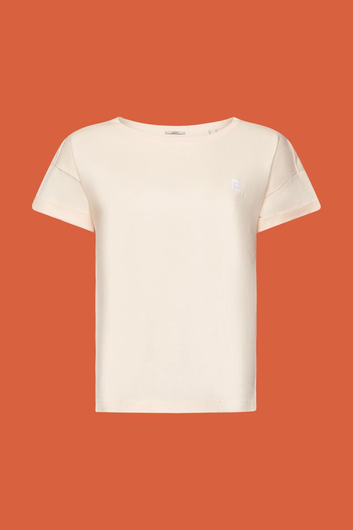 Vyšívané tričko, 100% bavlna, PEACH, detail image number 6