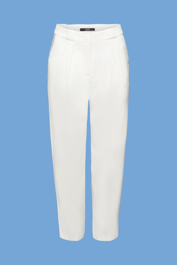 Jarní keprové zkrácené kalhoty, WHITE, detail image number 7