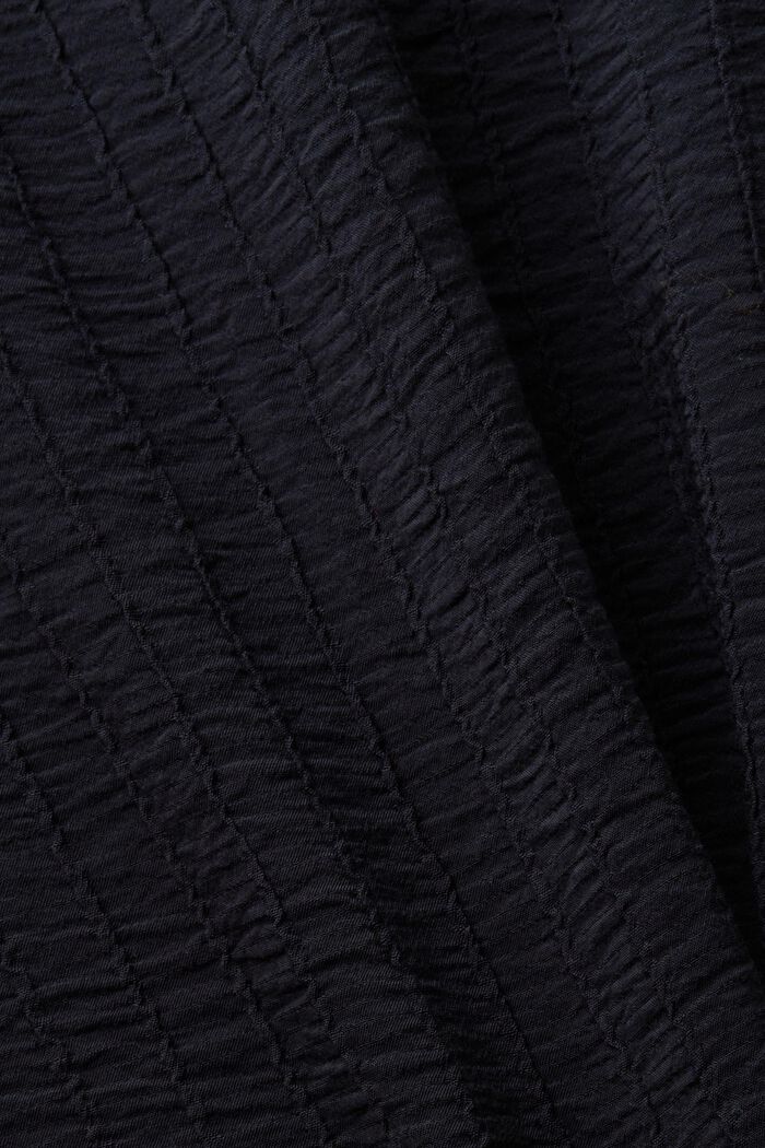 Texturovaná halenka s dlouhým rukávem, BLACK, detail image number 5
