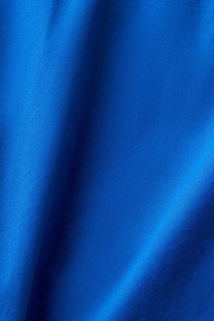 Propínací košile z bavlněného popelínu, BRIGHT BLUE, detail image number 5