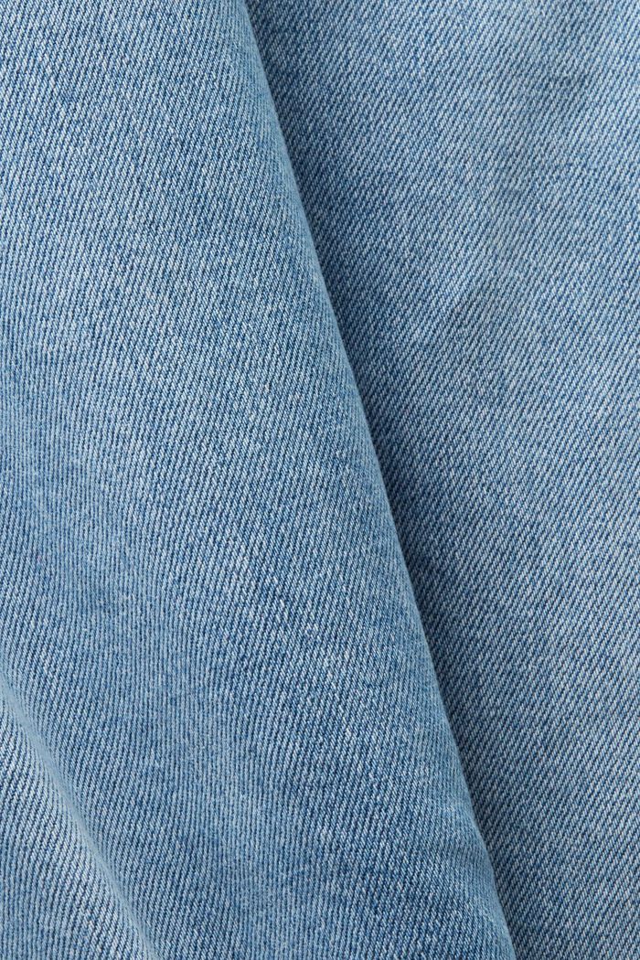 Úzké džíny, zužující se nohavice, střední pas, BLUE LIGHT WASHED, detail image number 5