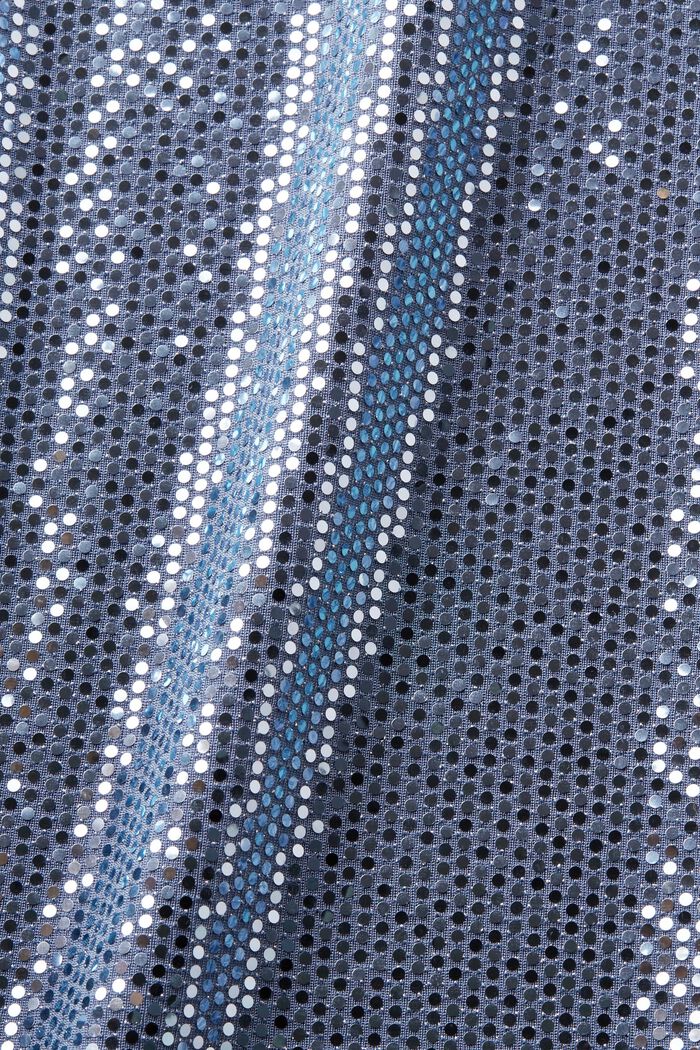 Oversize tričko s aplikací z flitrů, BLUE LAVENDER, detail image number 5