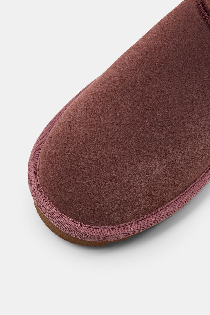 Semišová obuv s podšívkou z umělé kožešiny, OLD PINK, detail image number 3