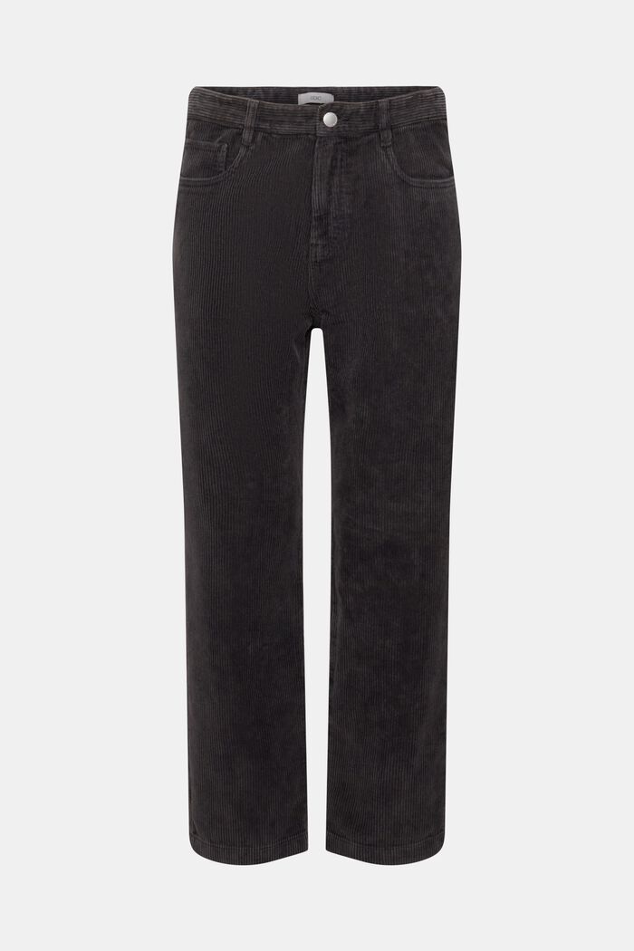 Manšestrové kalhoty s pohodovým střihem, BLACK, detail image number 6