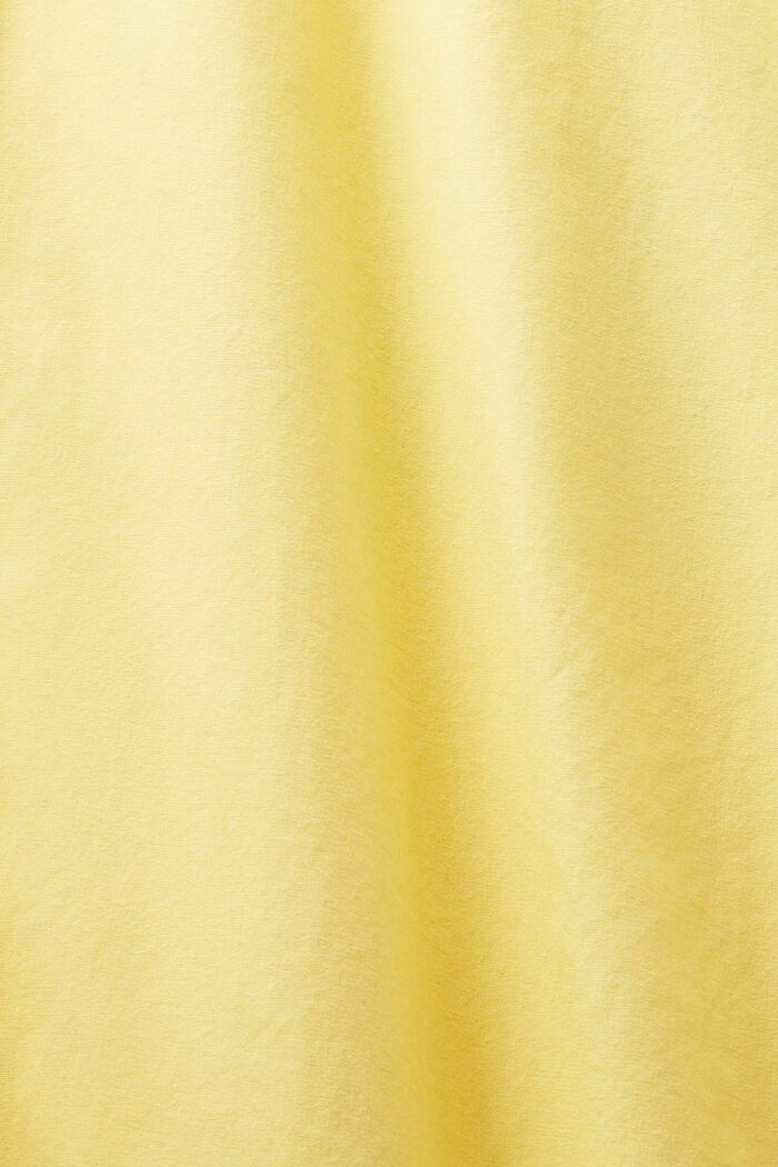 Košile z bavlněného popelínu, PASTEL YELLOW, detail image number 5
