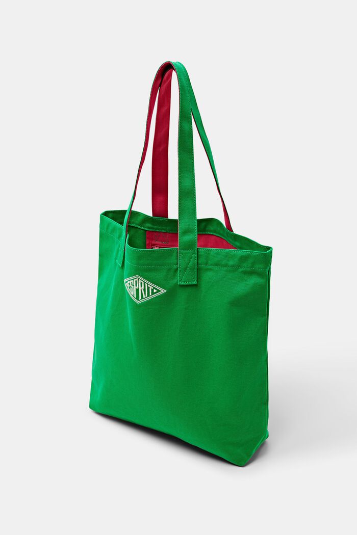 Bavlněná kabelka tote bag s logem, GREEN, detail image number 3